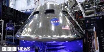 BBC tours Orion spacecraft model ahead of Artemis II return