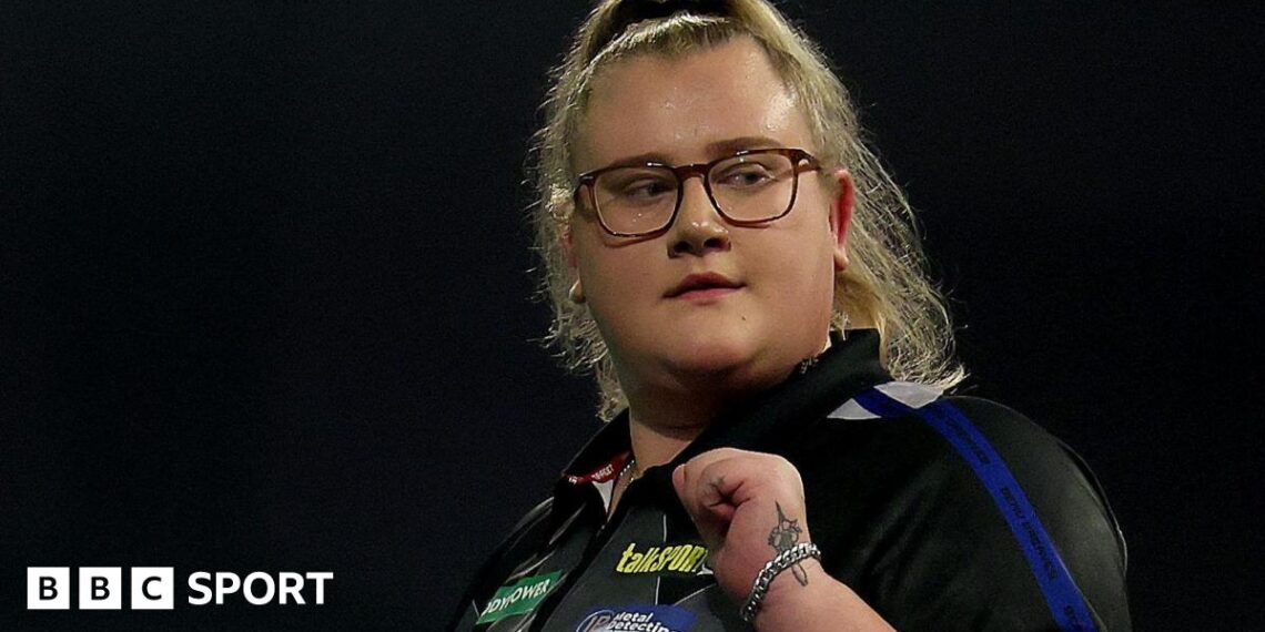 Beau Greaves clenches her fist