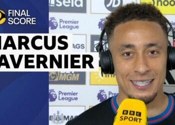 Marcus Tavernier speaking to BBC Sport