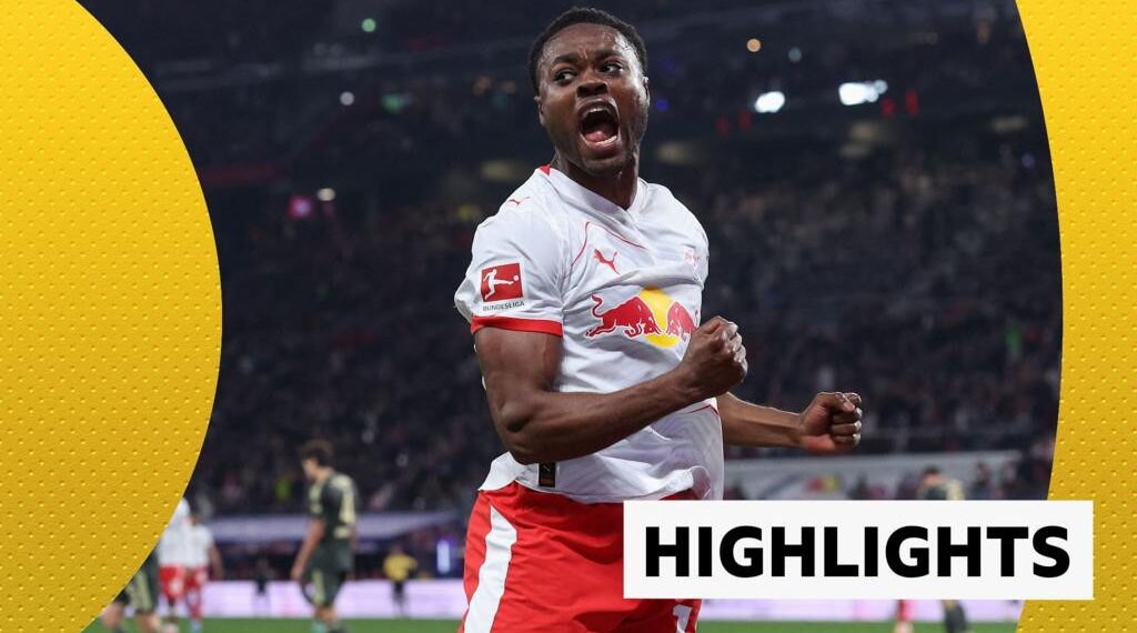 RP Leipzig Baku goal celebration