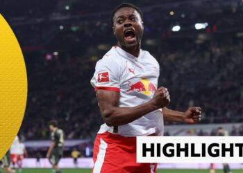 RP Leipzig Baku goal celebration