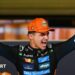 A split image of Valtteri Bottas, Lando Norris and Arvid Lindblad