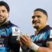 Adam Hastings and Sione Tuipulotu celebrate Glasgow's victory over Bulls