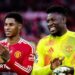 Marcus Rashford and Andre Onana playing for Manchester United this season
