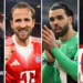 Graphic of Vitinha, Harry Kane, David Raya and Julian Alvarez