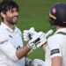 Ben Foakes celebrates scoring a century