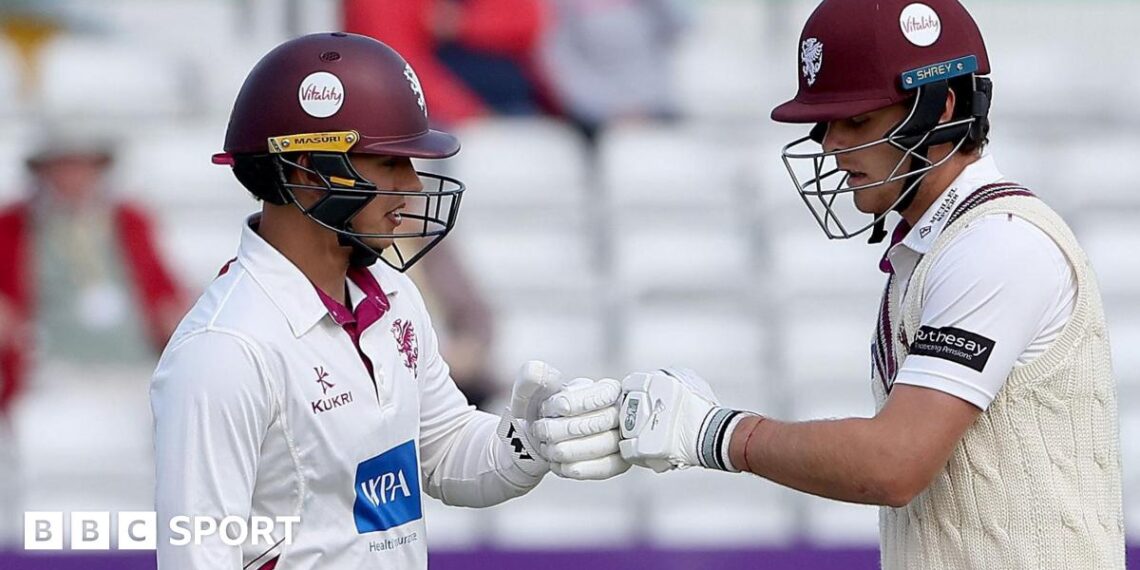 Josh Thomas and Archie Vaughan bump fists