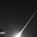 Dashcam captures meteor soaring over Corby
