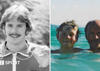 David Wilkie and Mark Spitz