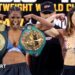 Caroline Dubois and Terri Harper pose for cameras at Saturday's weigh-in