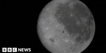 Emotional crew names Moon crater after commander's late wife