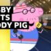 Gabby Logan speaks to Daddy Pig
