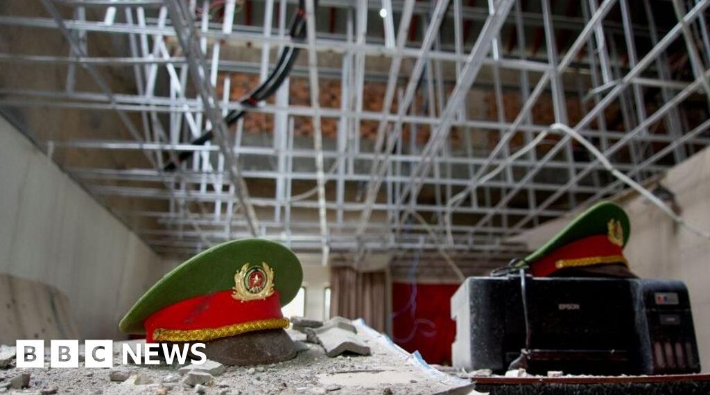 Fake Australian, Chinese and Brazilian police stations: BBC goes inside a seized scam compound