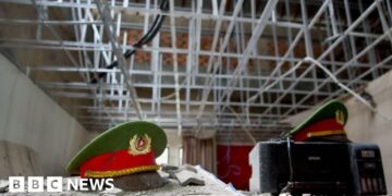 Fake Australian, Chinese and Brazilian police stations: BBC goes inside a seized scam compound
