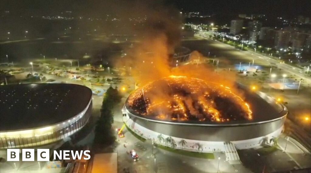 Fire damages roof of Rio's Olympic velodrome