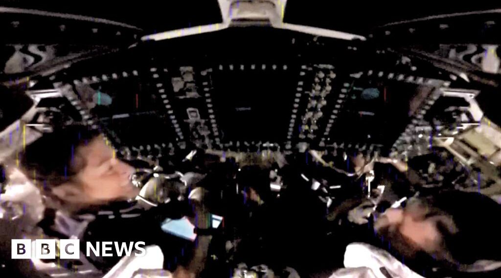 First live view of Artemis II crew since arriving in space