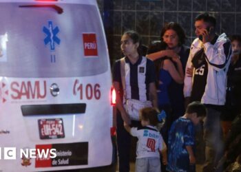 Football rally in Peru leaves one dead and dozens injured