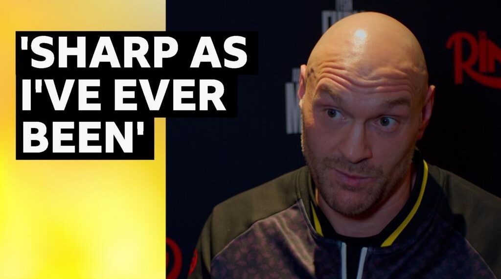 Tyson Fury speaking in interview
