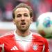 Harry Kane celebrates scoring in Bayern Munich's 3-2 win against Borussia Dortmund in February