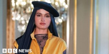 Headscarf with a beret: Muslim designers showcase floral dresses and boxy streetwear in Paris