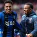James Hill and Junior Kroupi celebrate