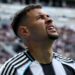 Newcastle United midfielder Bruno Guimaraes reacts during the Premier League game against Bournemouth
