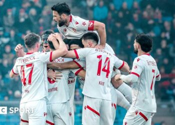Thun players celebrate