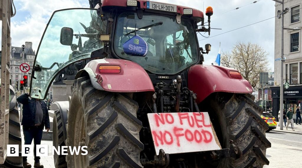 Hundreds of Irish petrol stations run out of fuel as protests continue