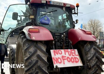 Hundreds of Irish petrol stations run out of fuel as protests continue