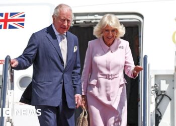 In pictures: King Charles and Queen Camilla begin US state visit