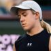 Sonay Kartal reacts during her meeting with Elena Rybakina at Indian Wells