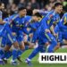 Leeds United players celebrate