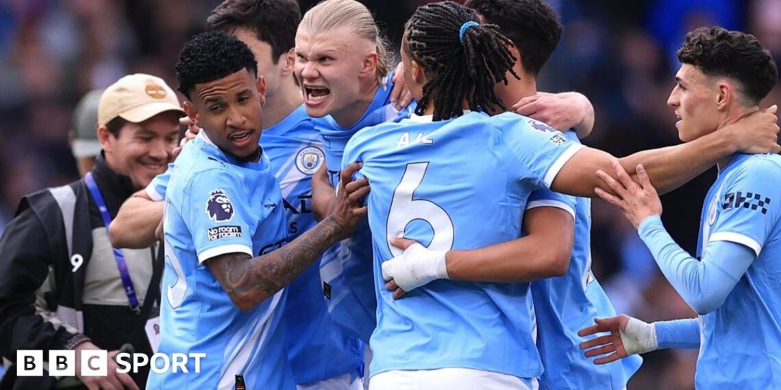 Man City celebrate