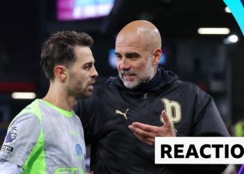 Bernardo Silva and Pep Guardiola