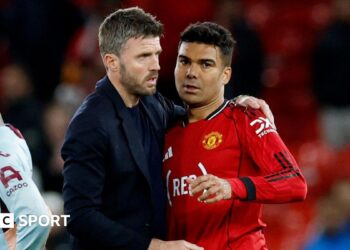 Michael Carrick and Casemiro