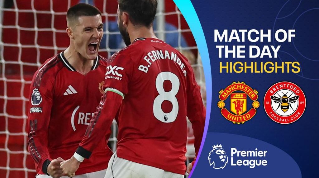 Man Utd's Benjamin Sesko and Bruno Fernandes