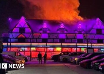 Man arrested for suspected arson after fire at packed LGBT+ club near Milton Keynes