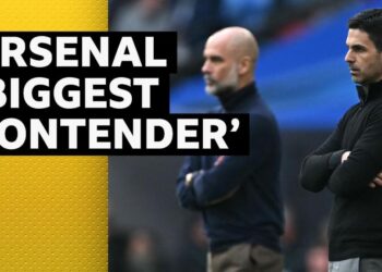 Mikel Arteta and Pep Guardiola