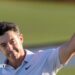 Rory McIlroy waves his cap to the Masters crowd