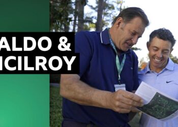 Sir Nick Faldo and Rory McIlroy