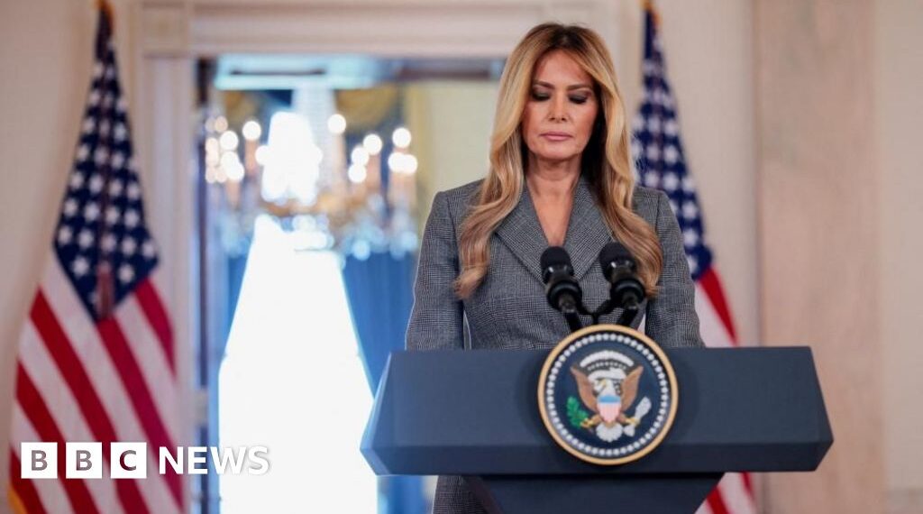 Melania Trump says rumours linking her to Epstein 'need to stop'