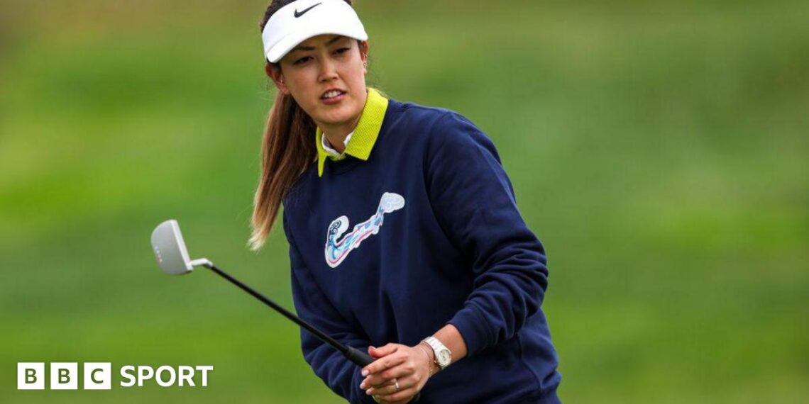 Michelle Wie West in action at the 2023 US Open