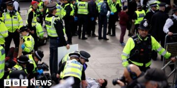 More than 200 arrests at Palestine Action demonstration