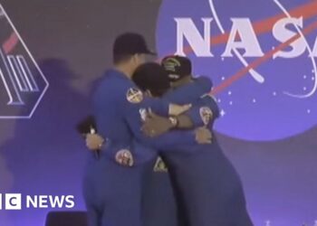 Nasa's Artemis crew welcomed back to Planet Earth in Houston