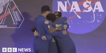 Nasa's Artemis crew welcomed back to Planet Earth in Houston
