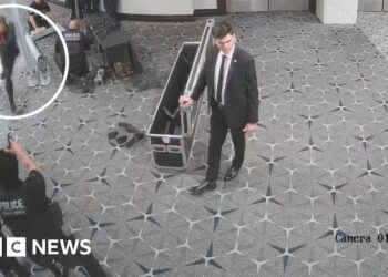 New footage shows how Trump dinner gunman charged through security in four seconds
