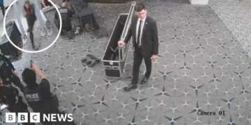 New footage shows how Trump dinner gunman charged through security in four seconds