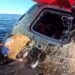 New footage shows joy at Orion capsule hatch being opened