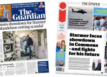 Newspaper review: 'Commons showdown' and 'Starmer fights for future'