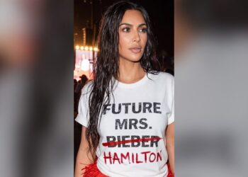 No, Kim K did not really wear this t-shirt at Coachella...